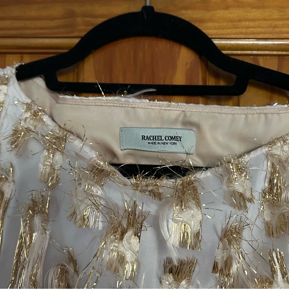 Rachel Comey Cream and Gold Maxi Dress A-Line - Picture 3 of 4